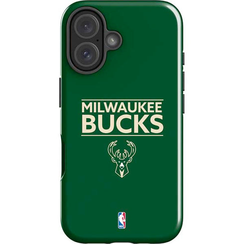NBA Milwaukee Bucks Standard - Green iPhone 16 Plus Impact Case